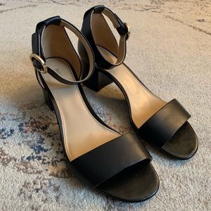 Michael Kors Lena Leather Sandal Black 8M